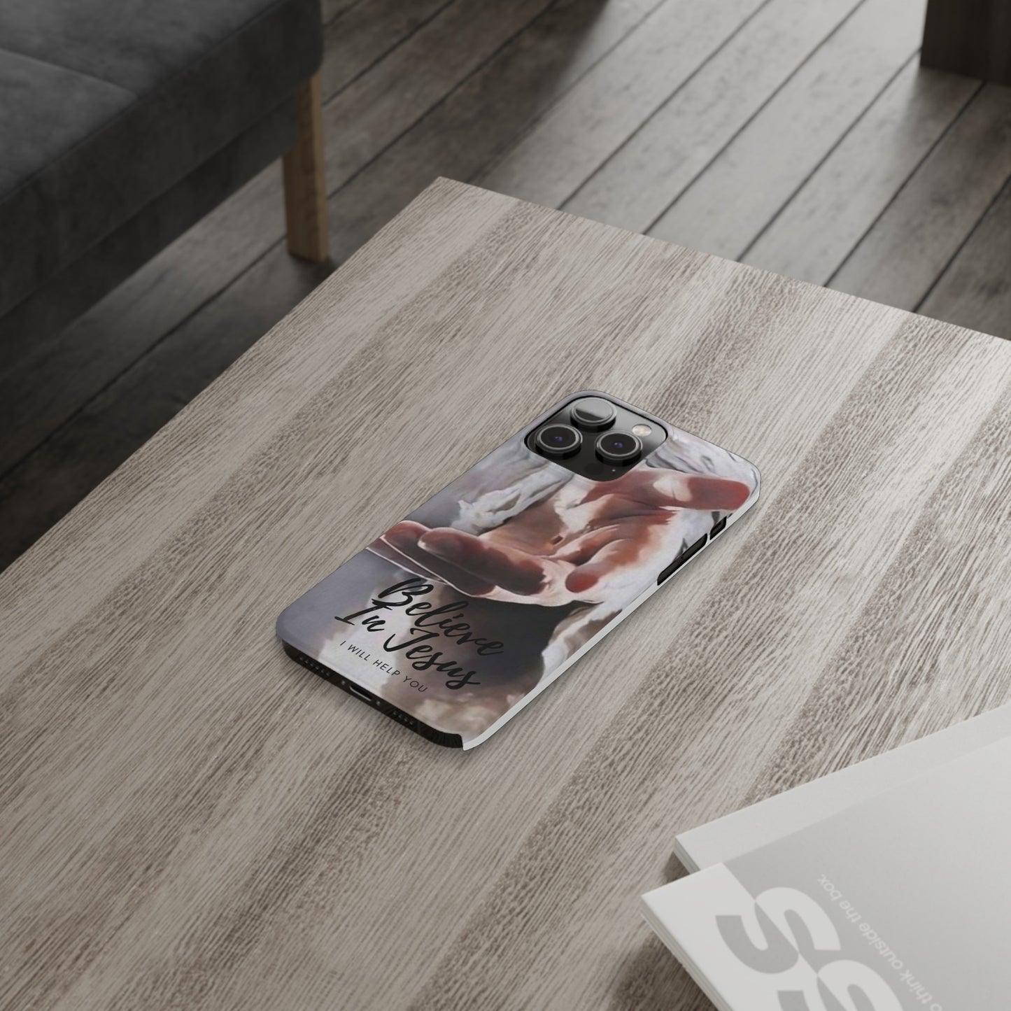 Believe: Jesus Reaches Out His Hand" iPhone 15, 14, 13, 12, Cases
