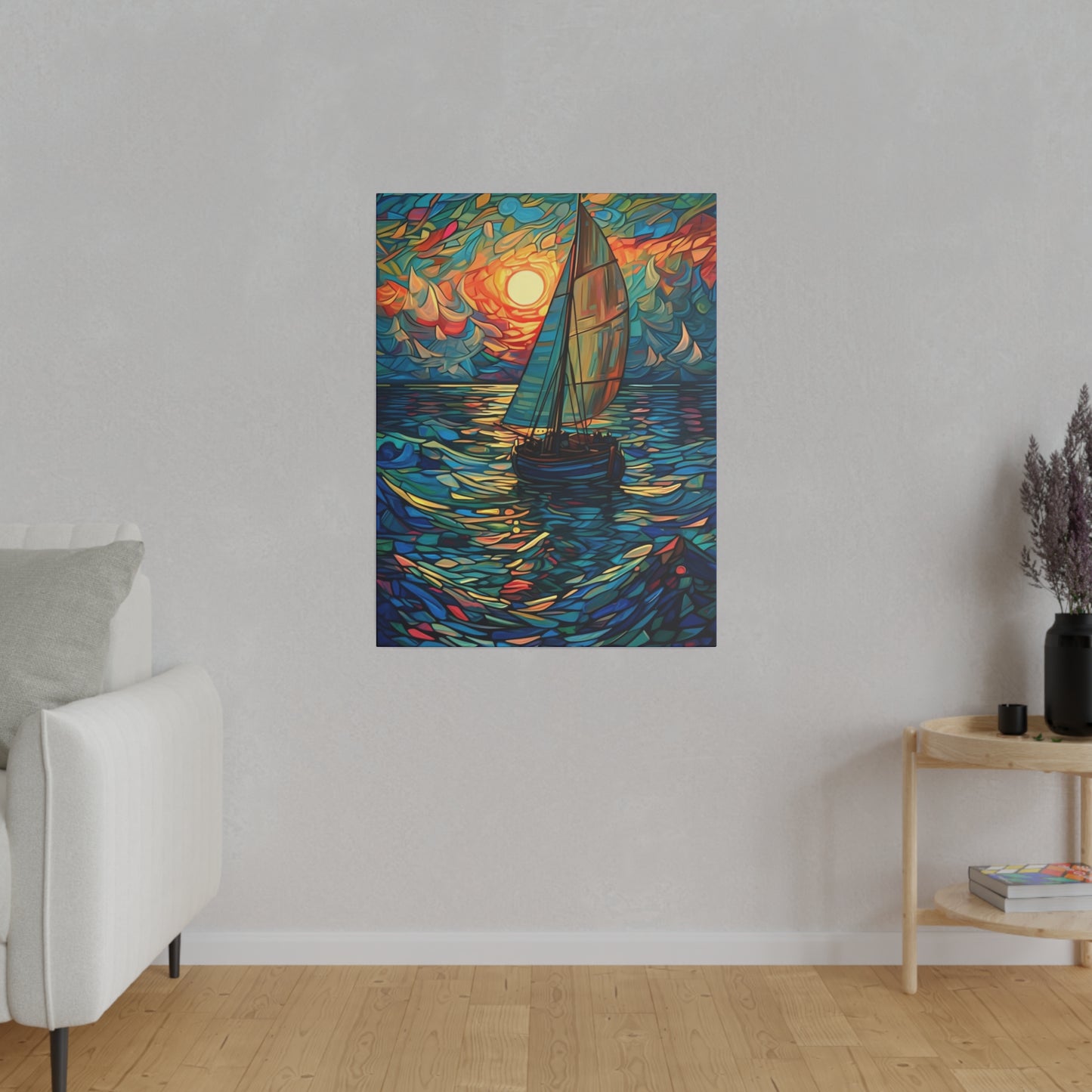 Ship on the Sea: Nautical Wall Art - Canvas