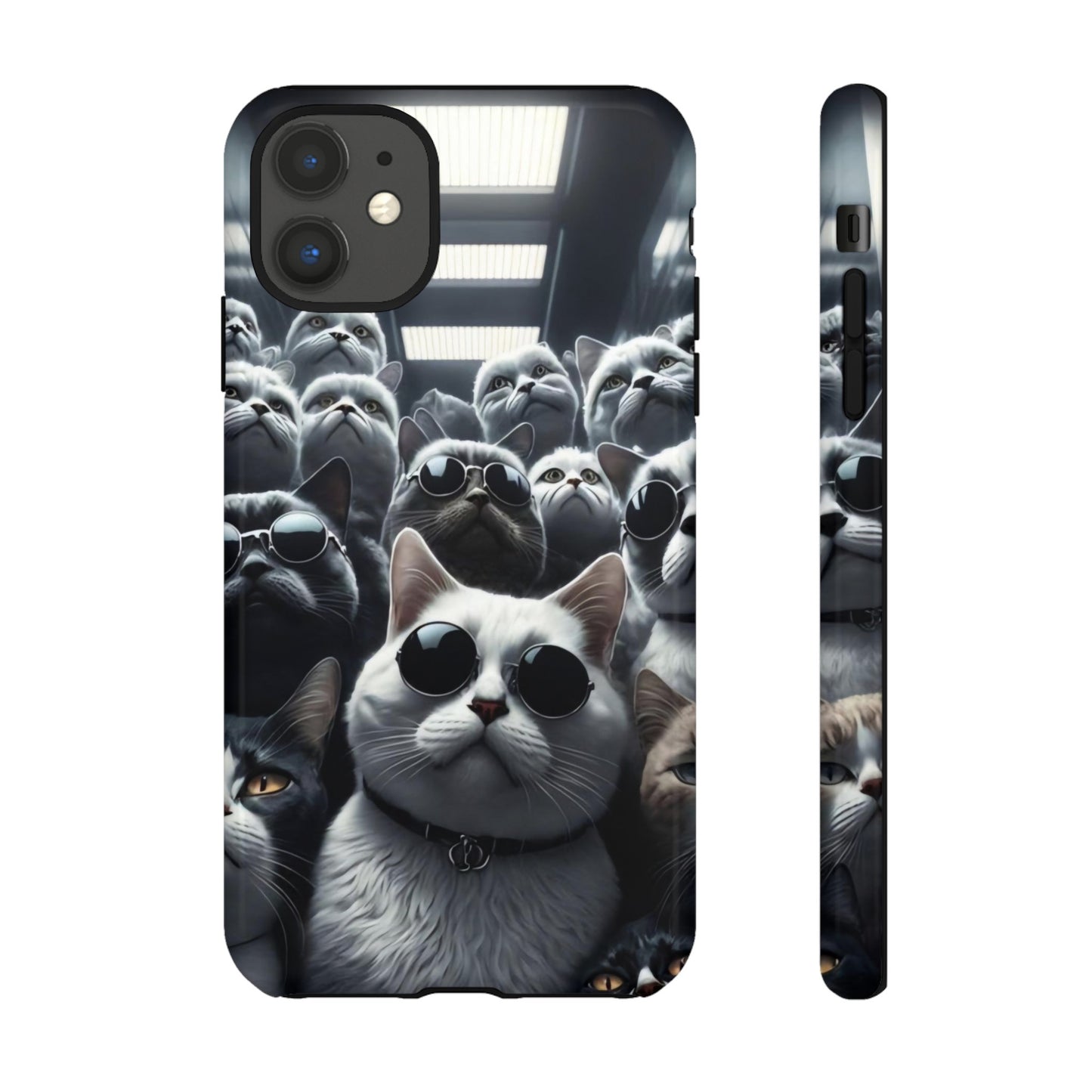 Cool Cats with Sunglasses" for iPhone 15, 14, 13, 12, 11 and Galaxy S23, S22 Cases