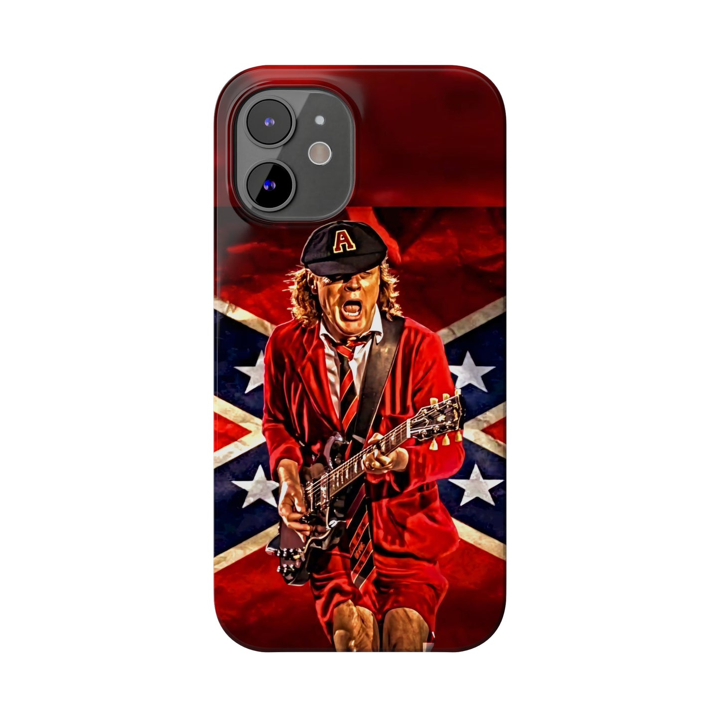 ACDC, with Angus Young Iphone 15, 14, 13, 12 Cases