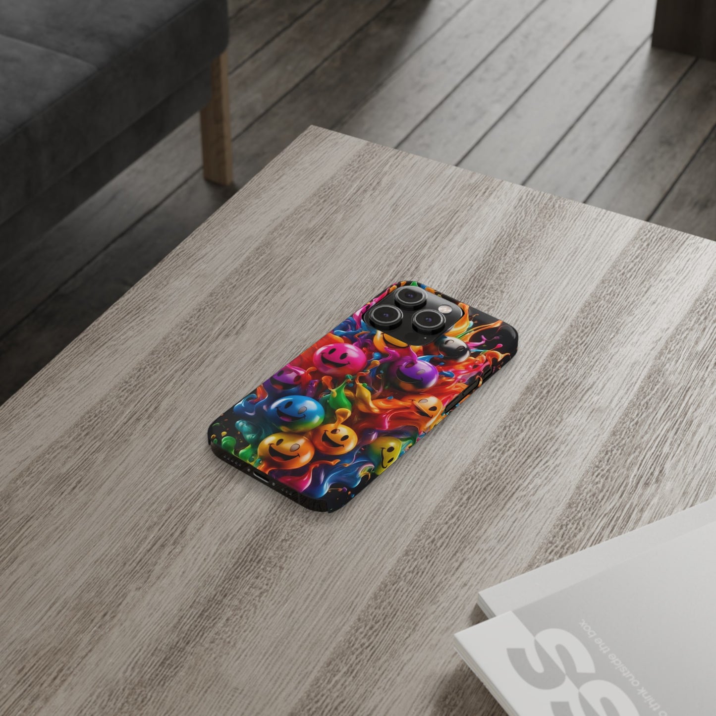 Colorful Emoji" iPhone Cases for iPhone Models 15, 14, 13, 12