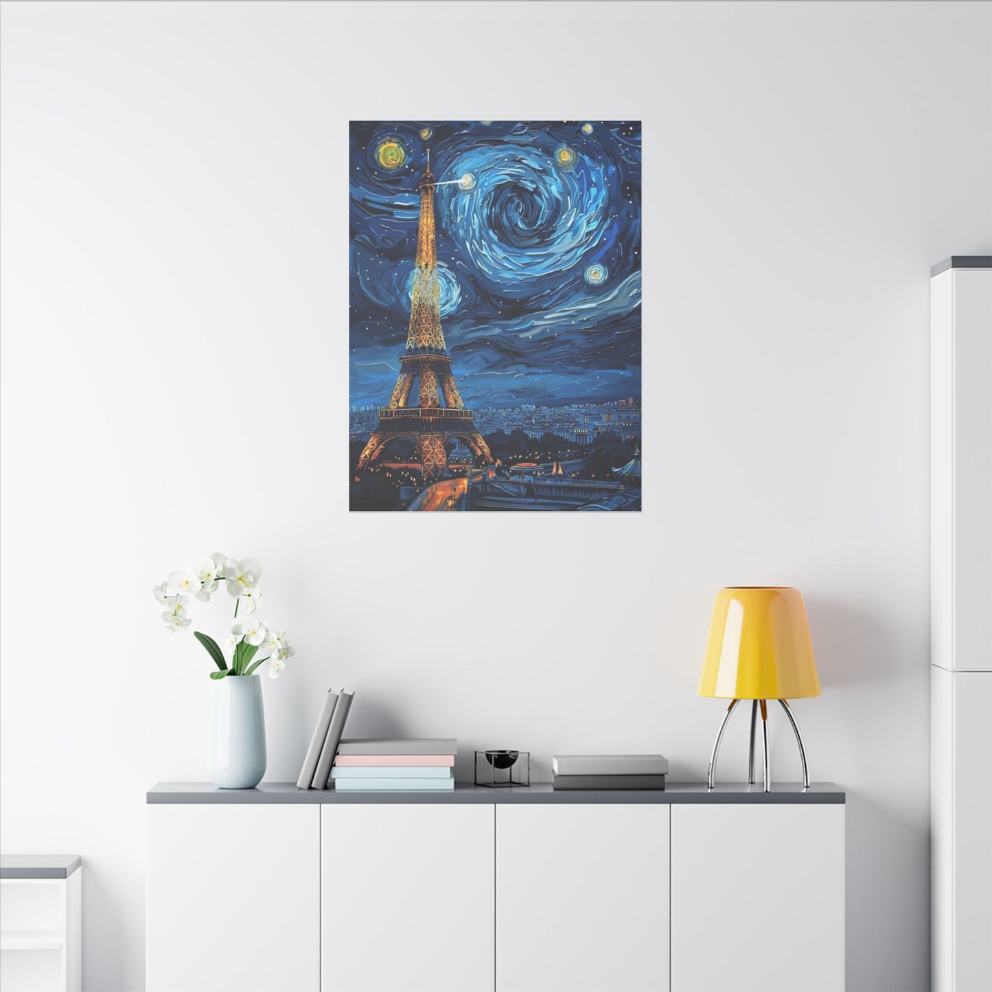 Canvas Paris Meets Van Gogh: A Masterpiece for Your Wall