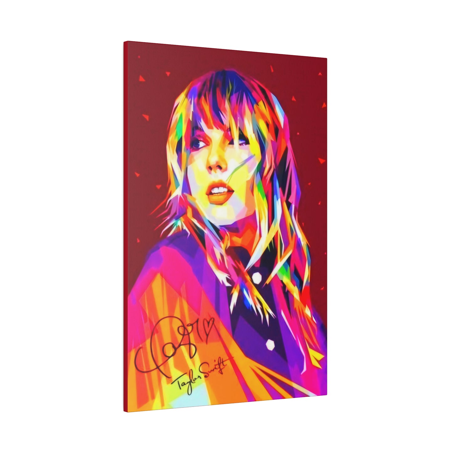 Taylor Swift Wall Art with Signature - Canvas