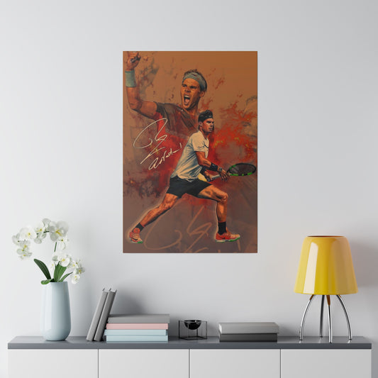Tennis Legend Nadal: Game, Set and Match Canvas