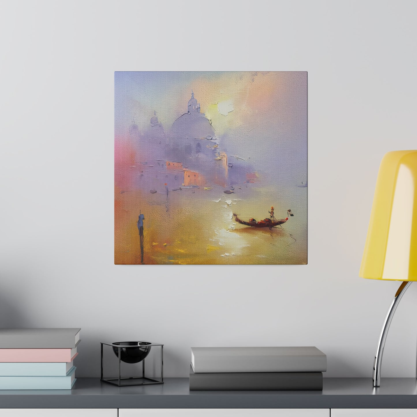 Gondola Harmonies: Serenading Venice's Waterways - Canvas