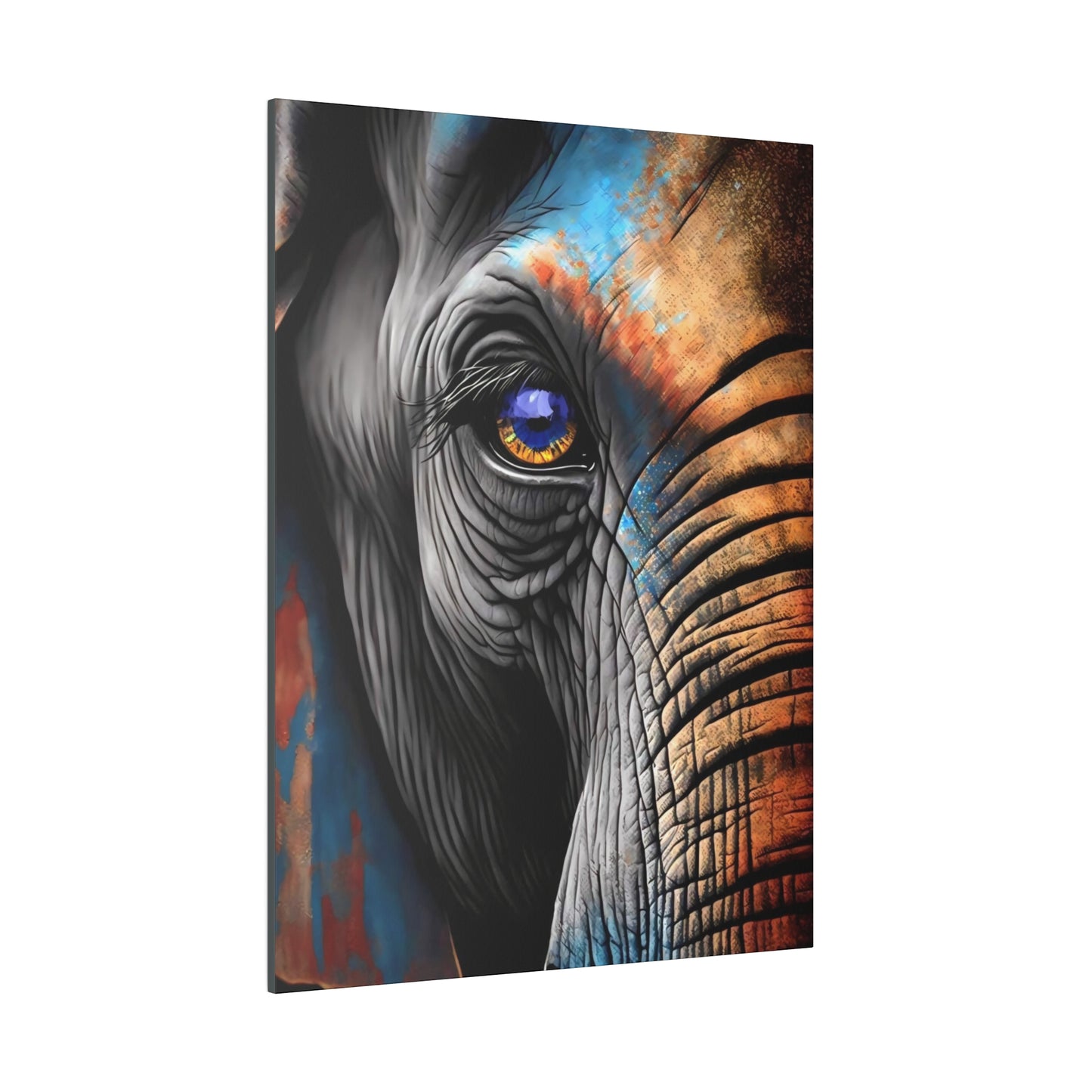 Half Elephant Head: Nature-Inspired Wall Art Canvas