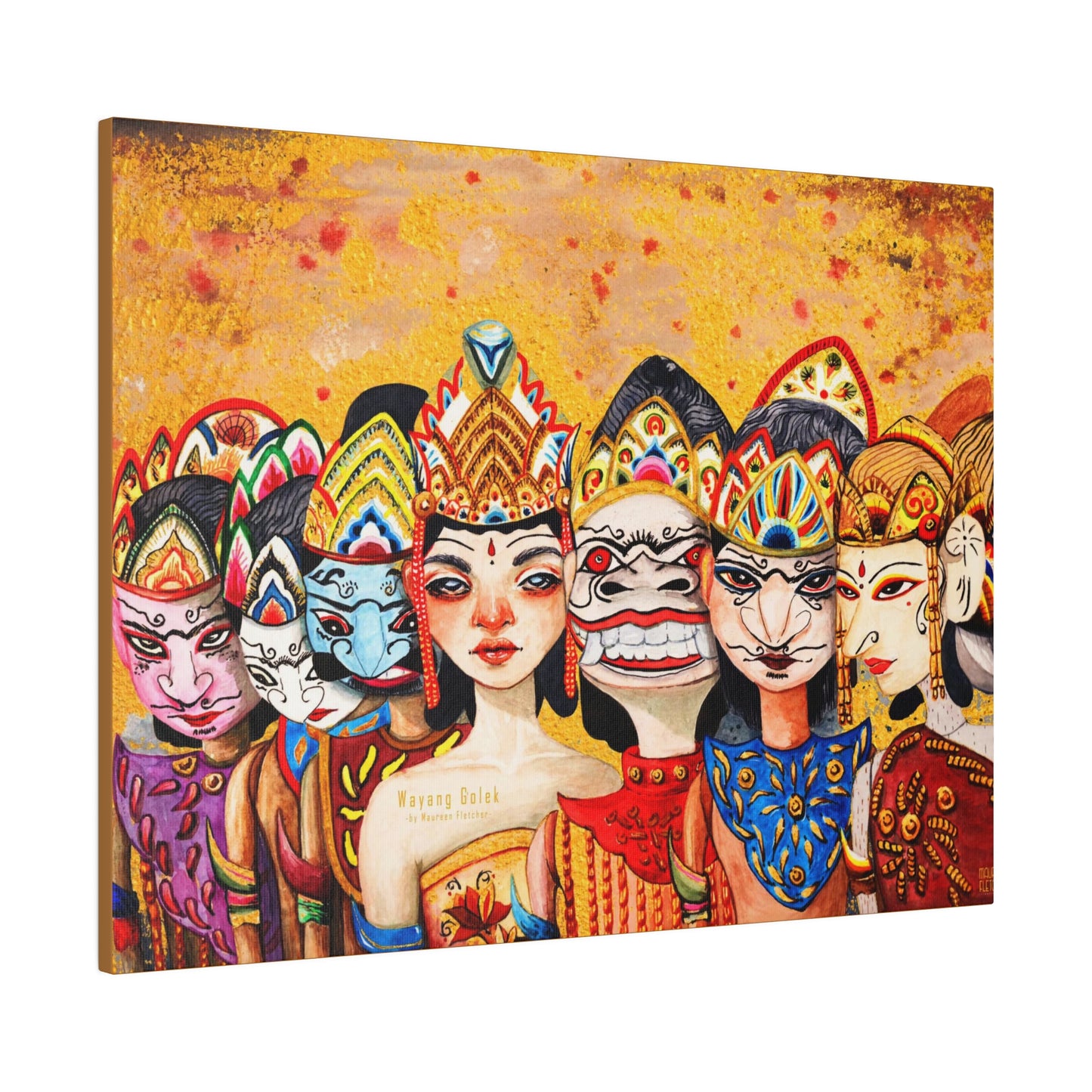 Wayang Art of Indonesia: Wall Decor - Canvas