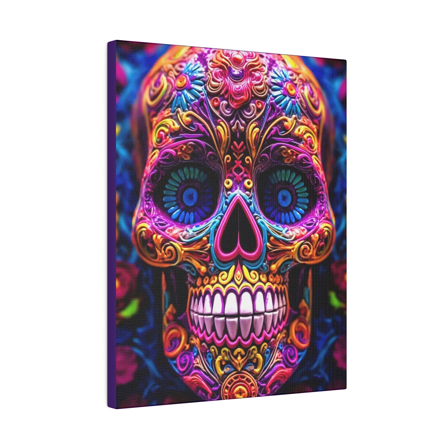 Colorful Skullhead: Mexican Style Canvas