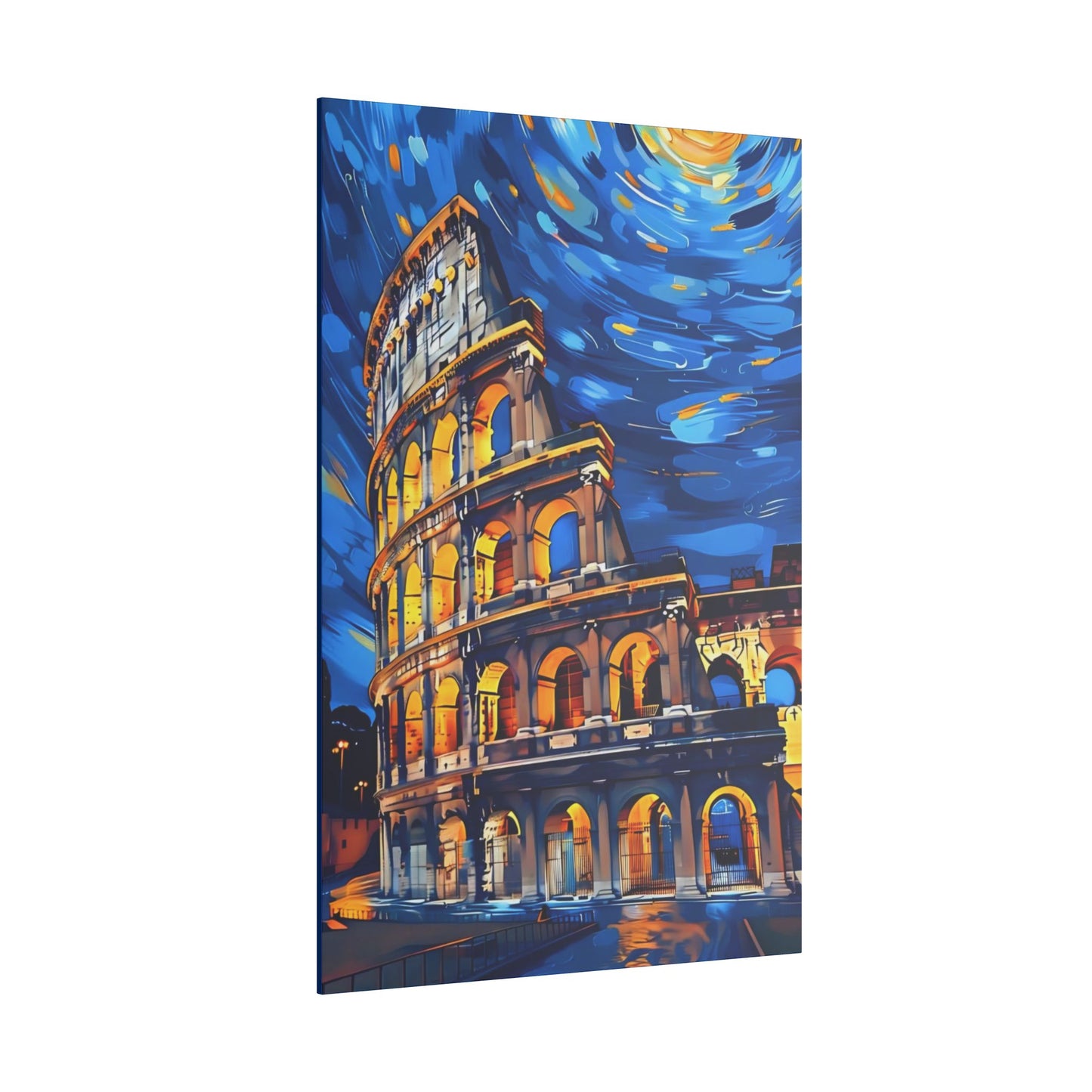 Canvas Colosseum Meets Van Gogh Style