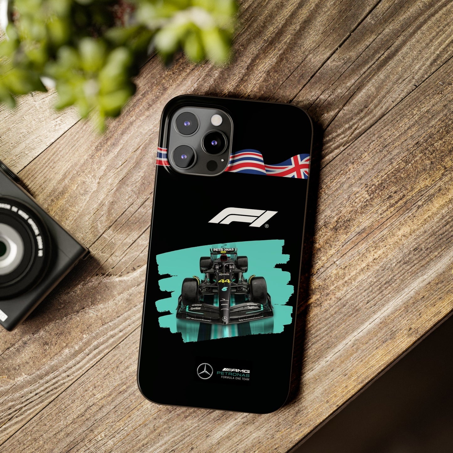 F1 Mercedes Black Edition Iphone Cases