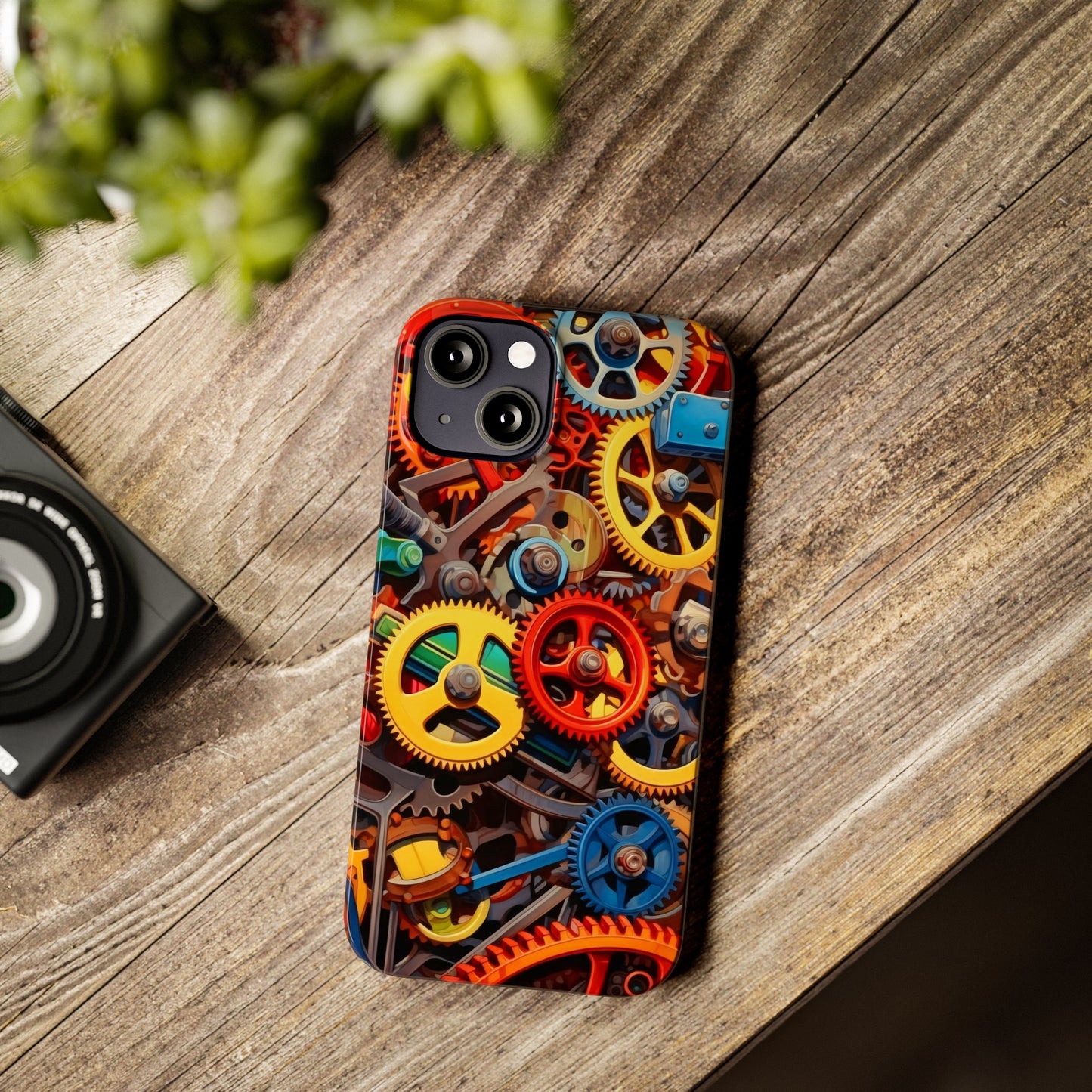 Colorful Gears: Iphone 15, 14, 13, 12 Cases