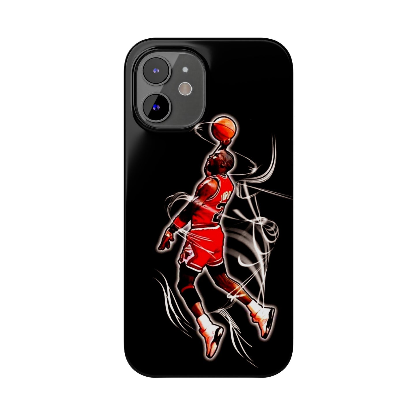 Michael Jordan Dunks and Scores" iPhone 15, 14, 13, 12, 11 Cases