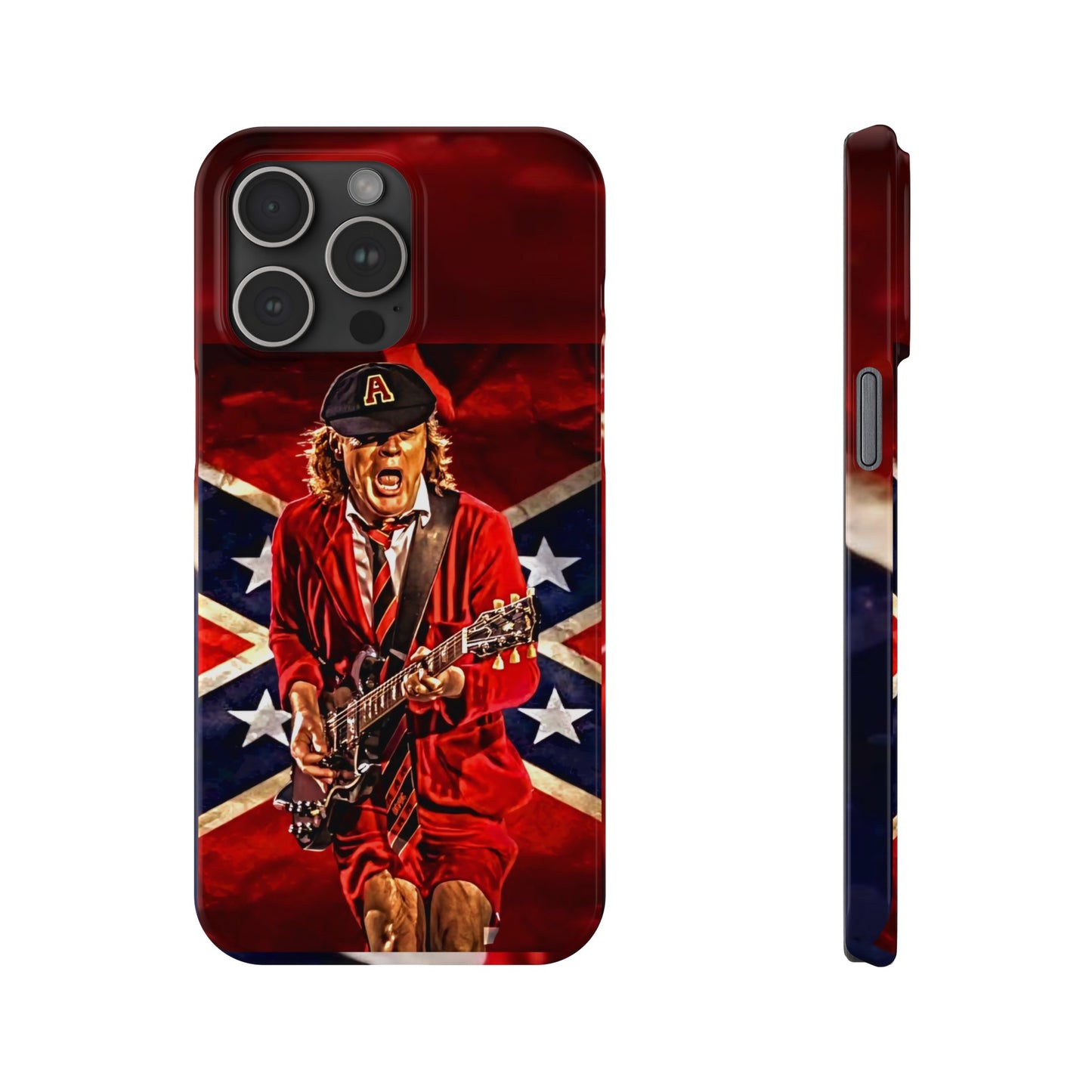 ACDC, with Angus Young Iphone 15, 14, 13, 12 Cases