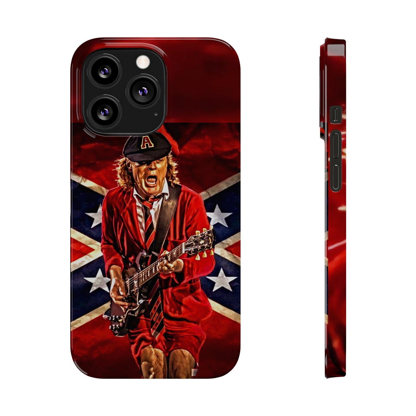 ACDC, with Angus Young Iphone 15, 14, 13, 12 Cases