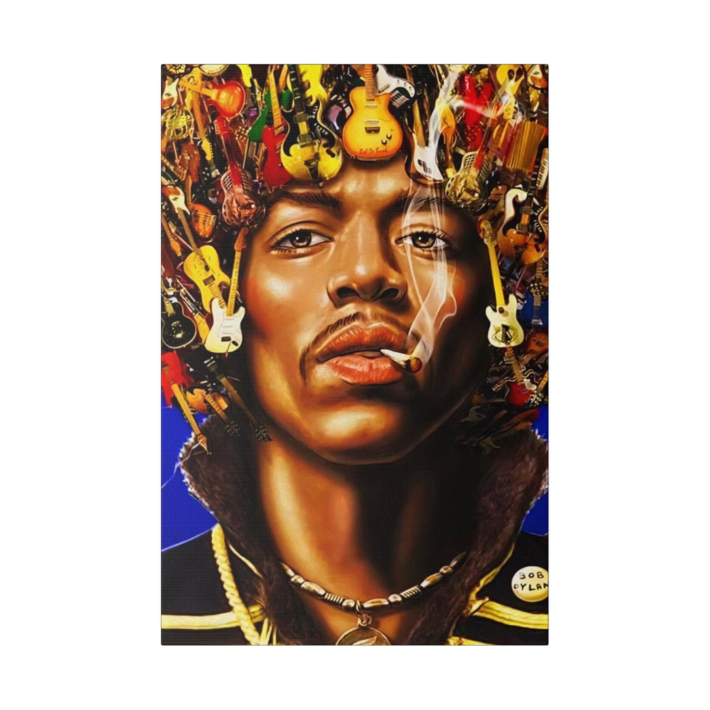 Jimi Hendrix Guitar King - Canvas