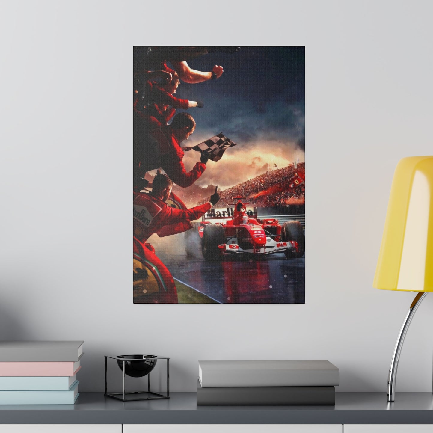 Ferrari Michael Schumacher Victory Canvas: Celebrate the Legend