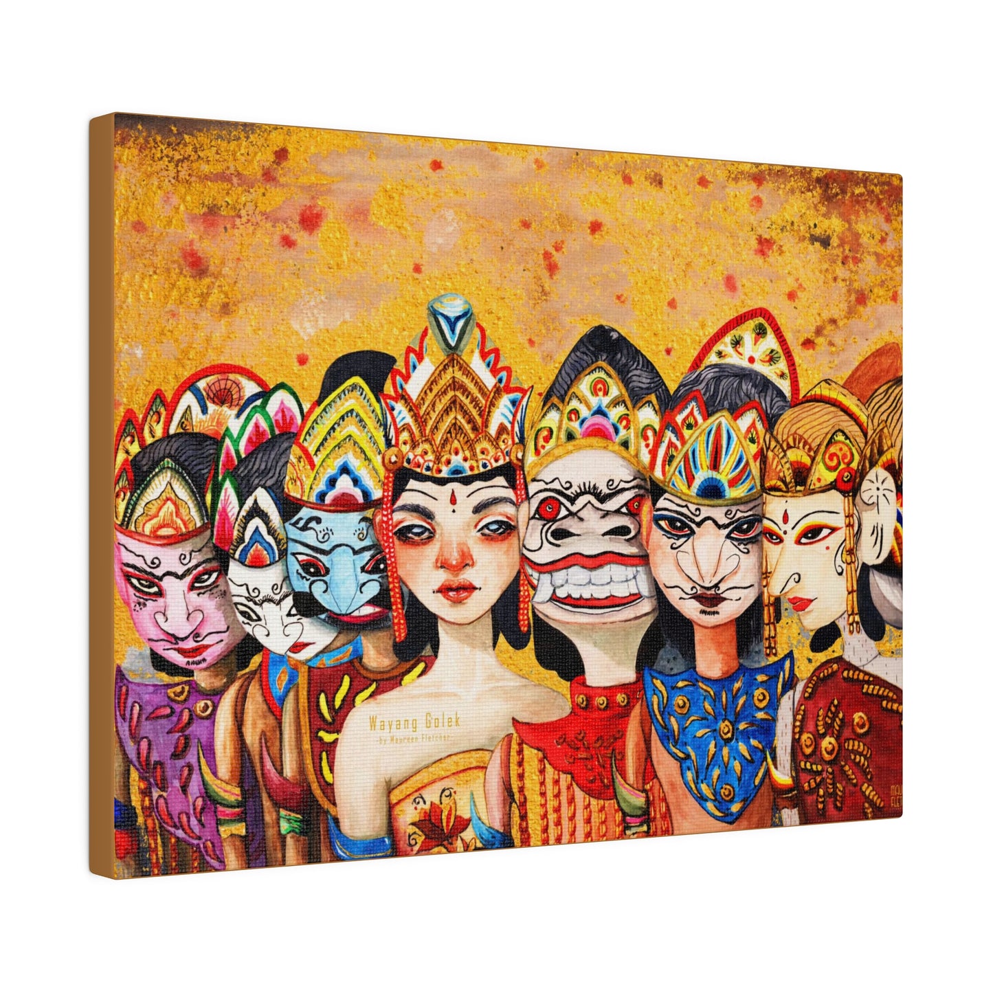 Wayang Art of Indonesia: Wall Decor - Canvas