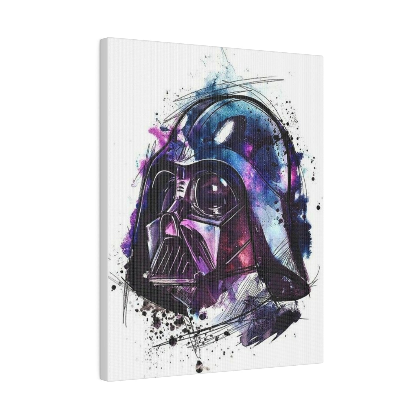 Star Wars Darth Vader Watercolor Canvas: Dark Side Art
