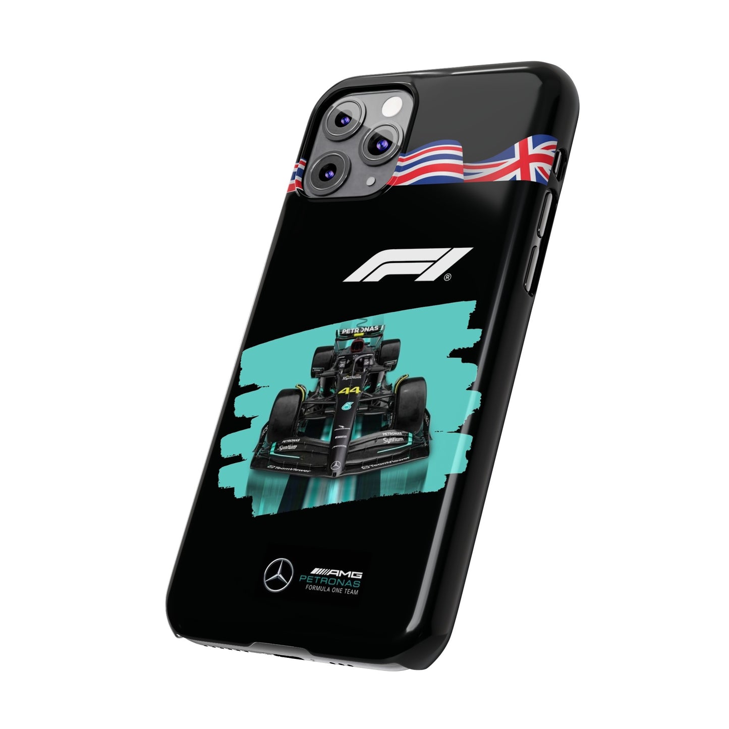 F1 Mercedes Black Edition Iphone Cases