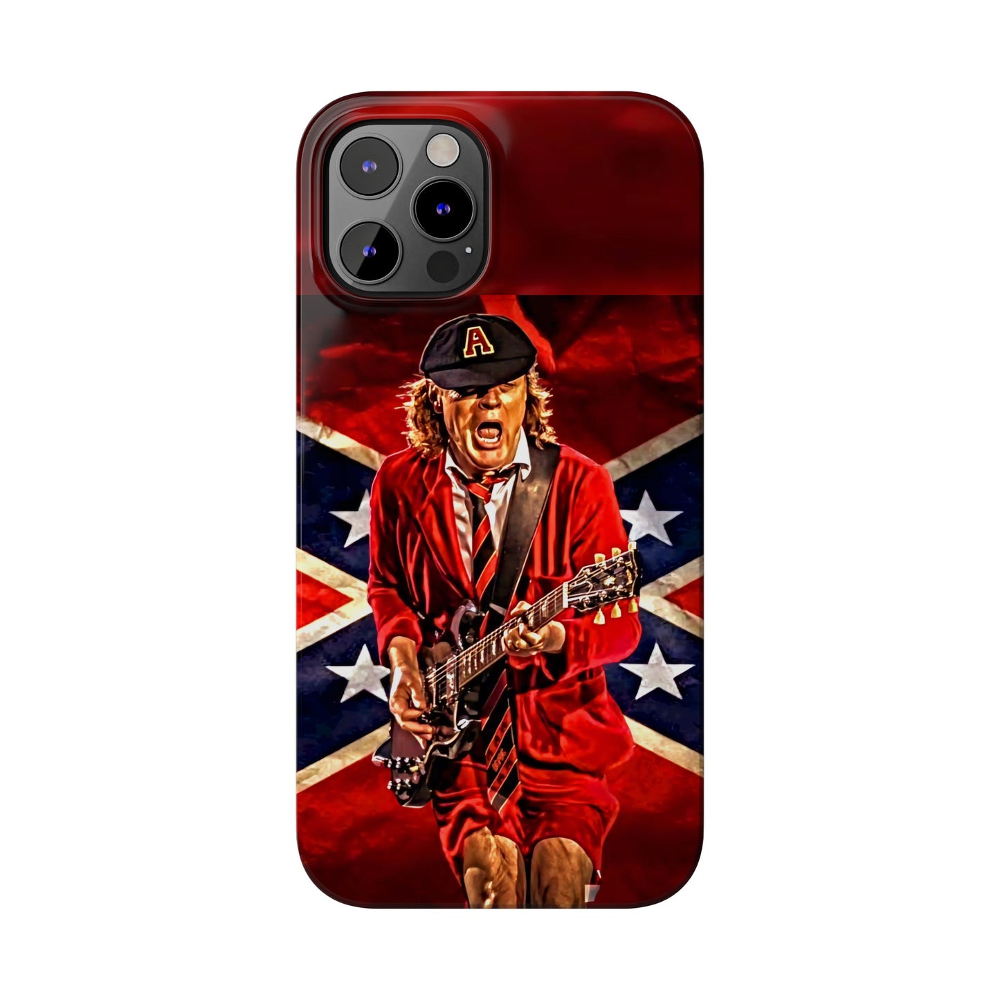 ACDC, with Angus Young Iphone 15, 14, 13, 12 Cases
