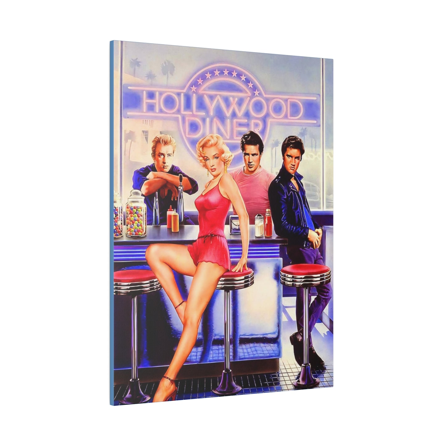 Legends of Hollywood: Diner of the Departed" Canvas