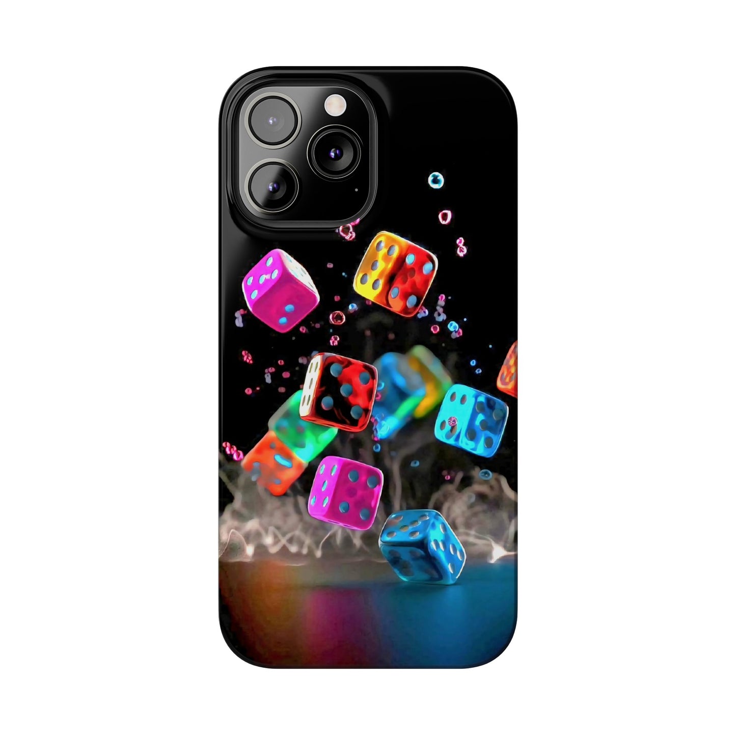 Falling Colorful Cubes, Iphone 15, 14, 13, 12 Cases