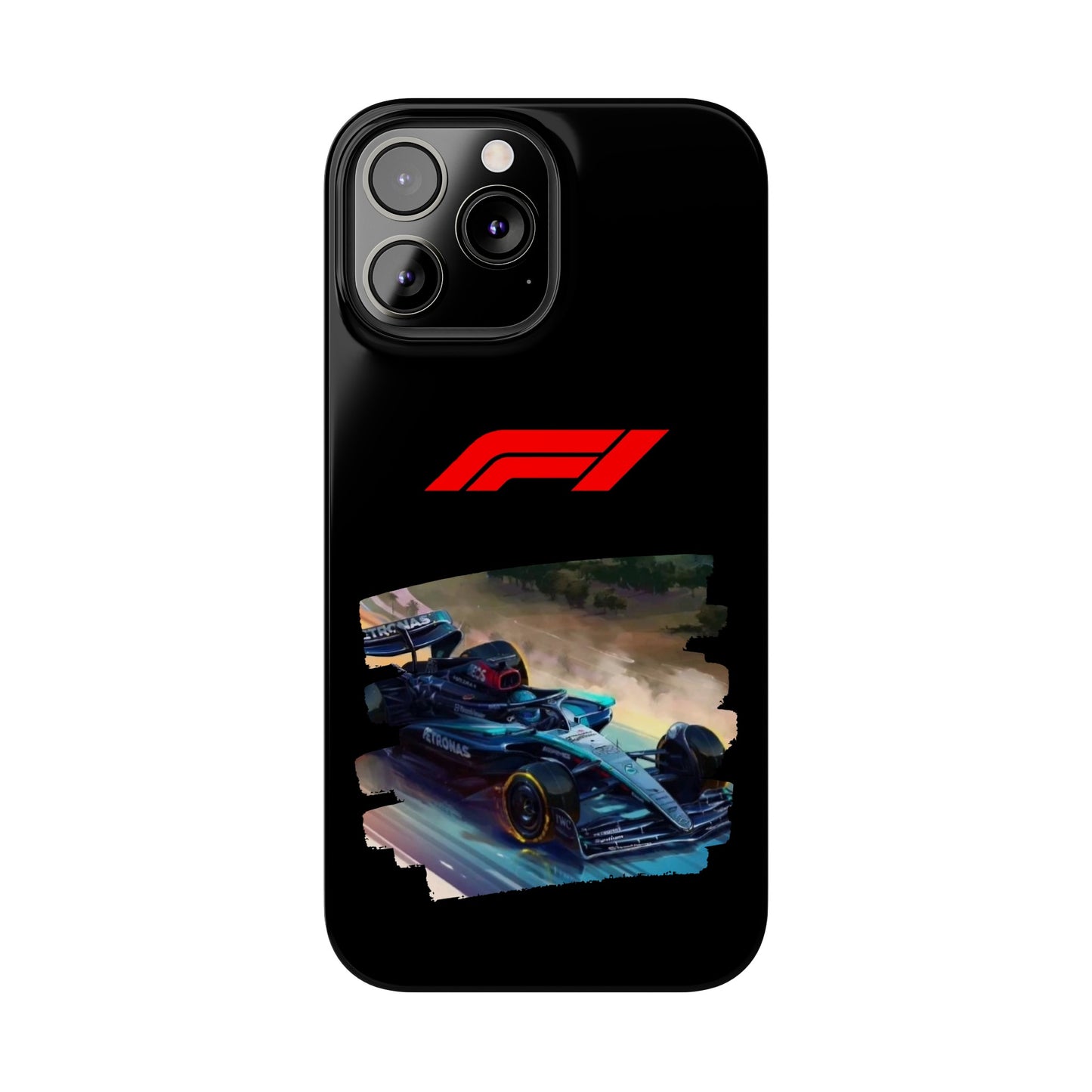 F1 Mercedes Racecar Iphone 15, 14, 13, 12, 11 Cases