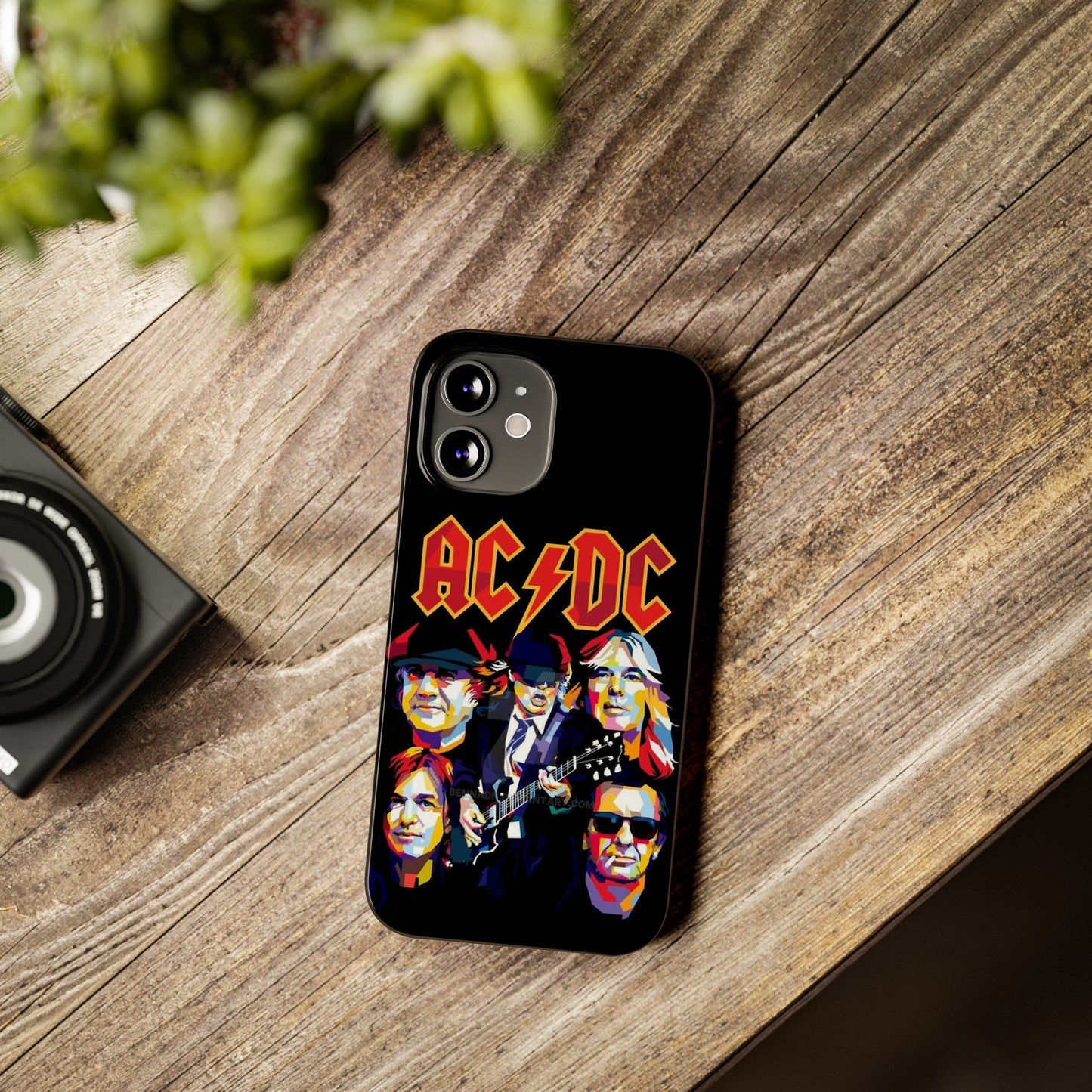 AC/DC IPhone 15, 14, 13, 12 Cases - Art design