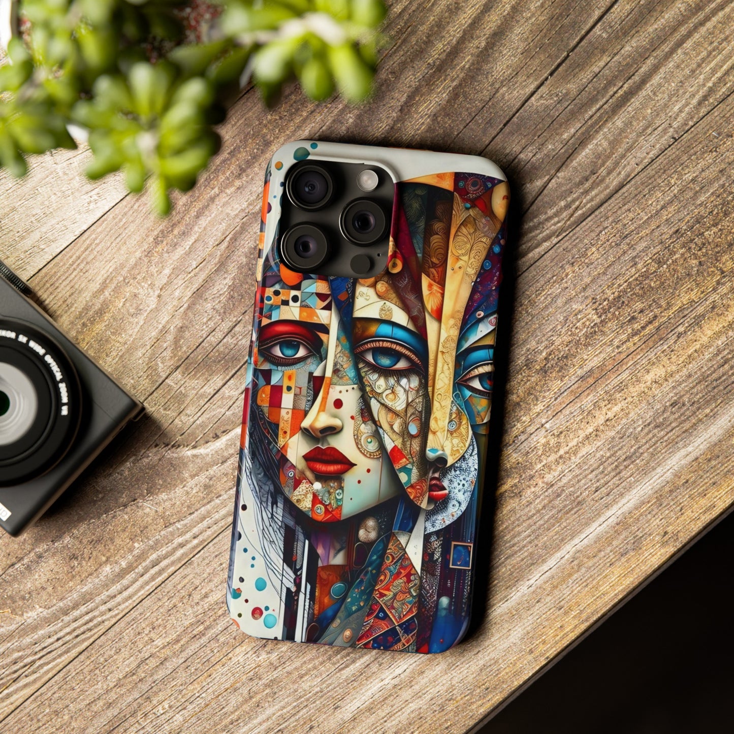 Two Faces Art Design Iphone 15, 14, 13, 12 cases