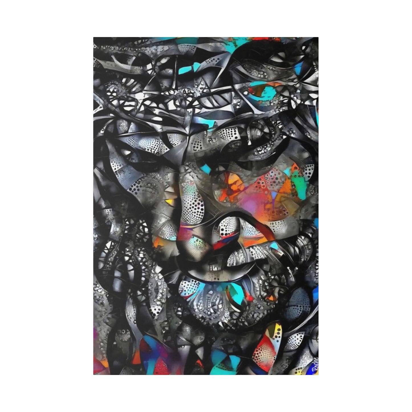 Jesus with Thorn Crown: Sacred Wall Art - Canvas