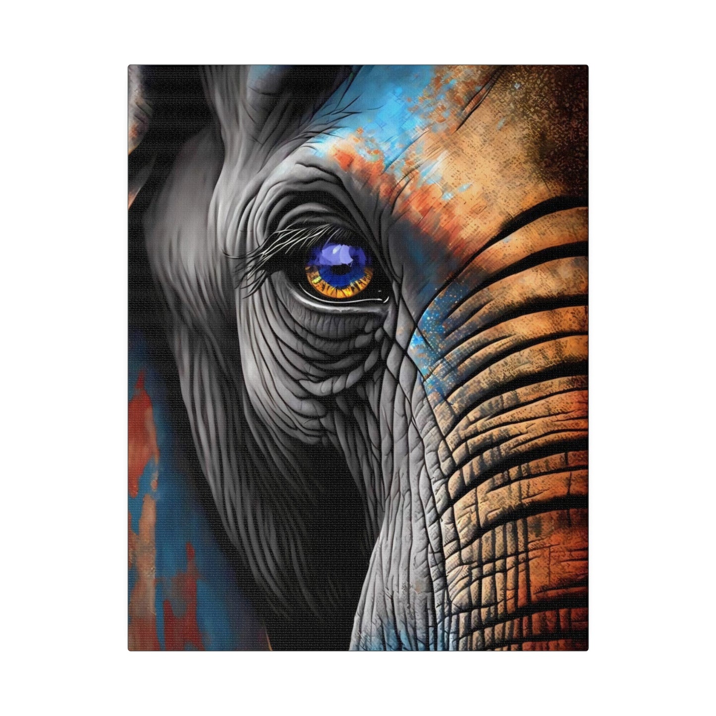 Half Elephant Head: Nature-Inspired Wall Art Canvas