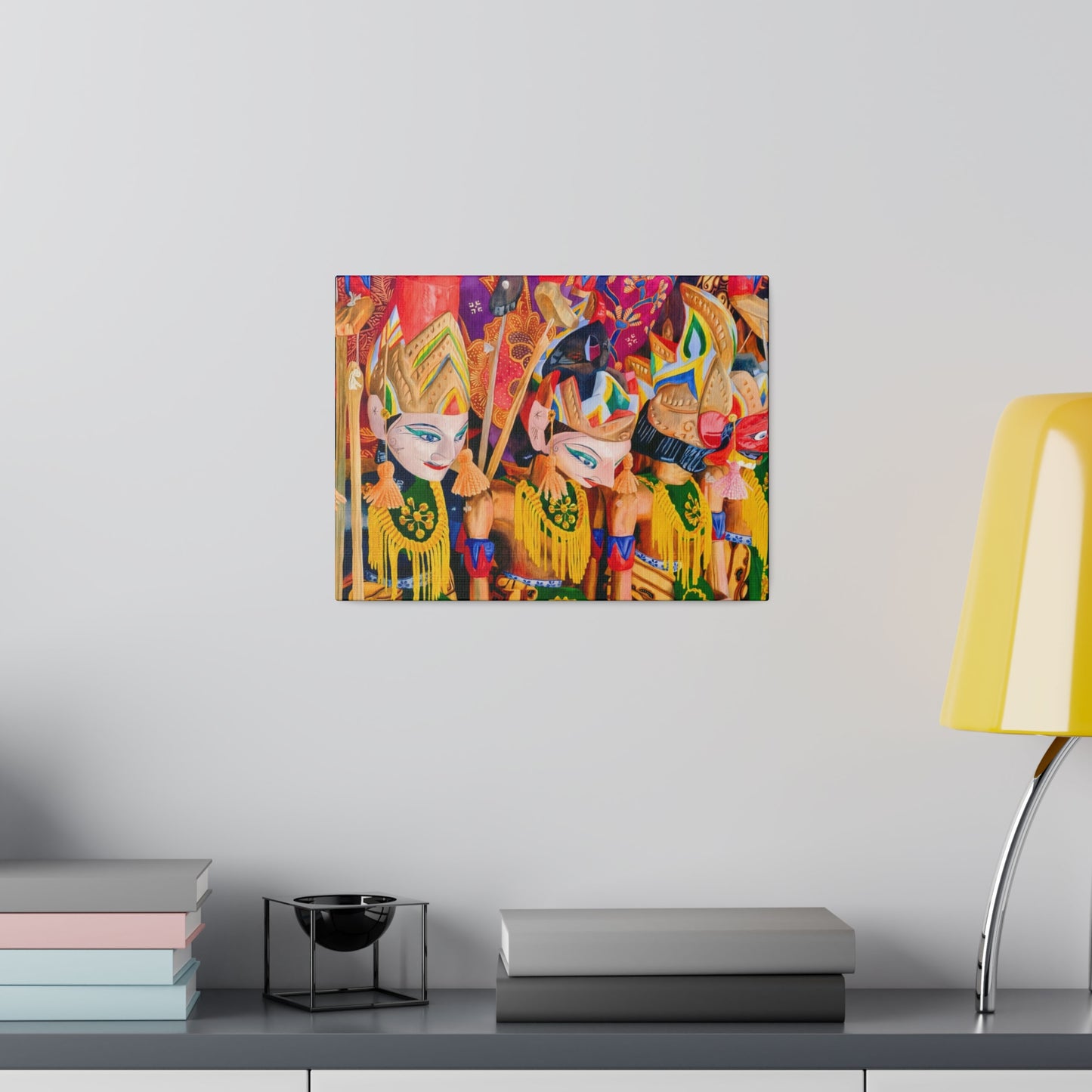Wayang Tales: Indonesian Wall Art - Canvas