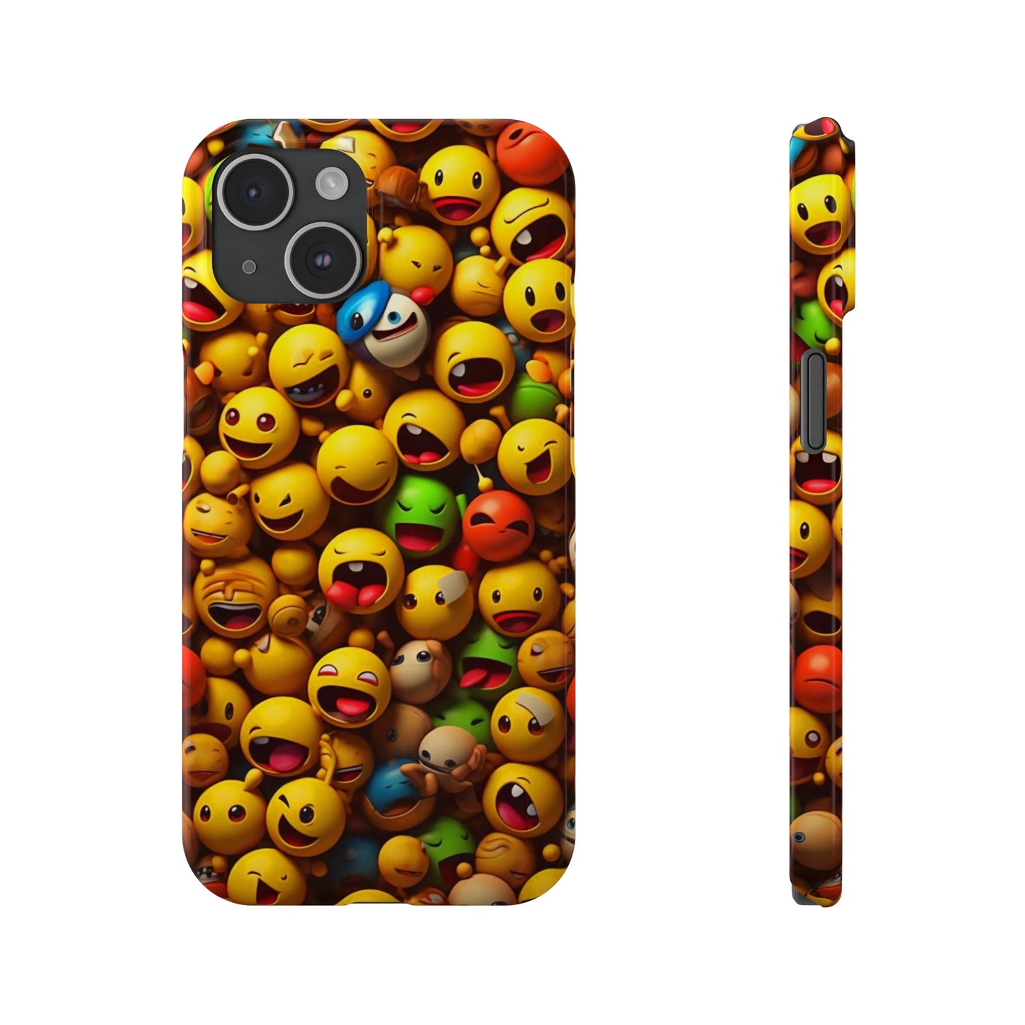 Colorful Emoji Iphone 15, 14, 13, 12 Cases