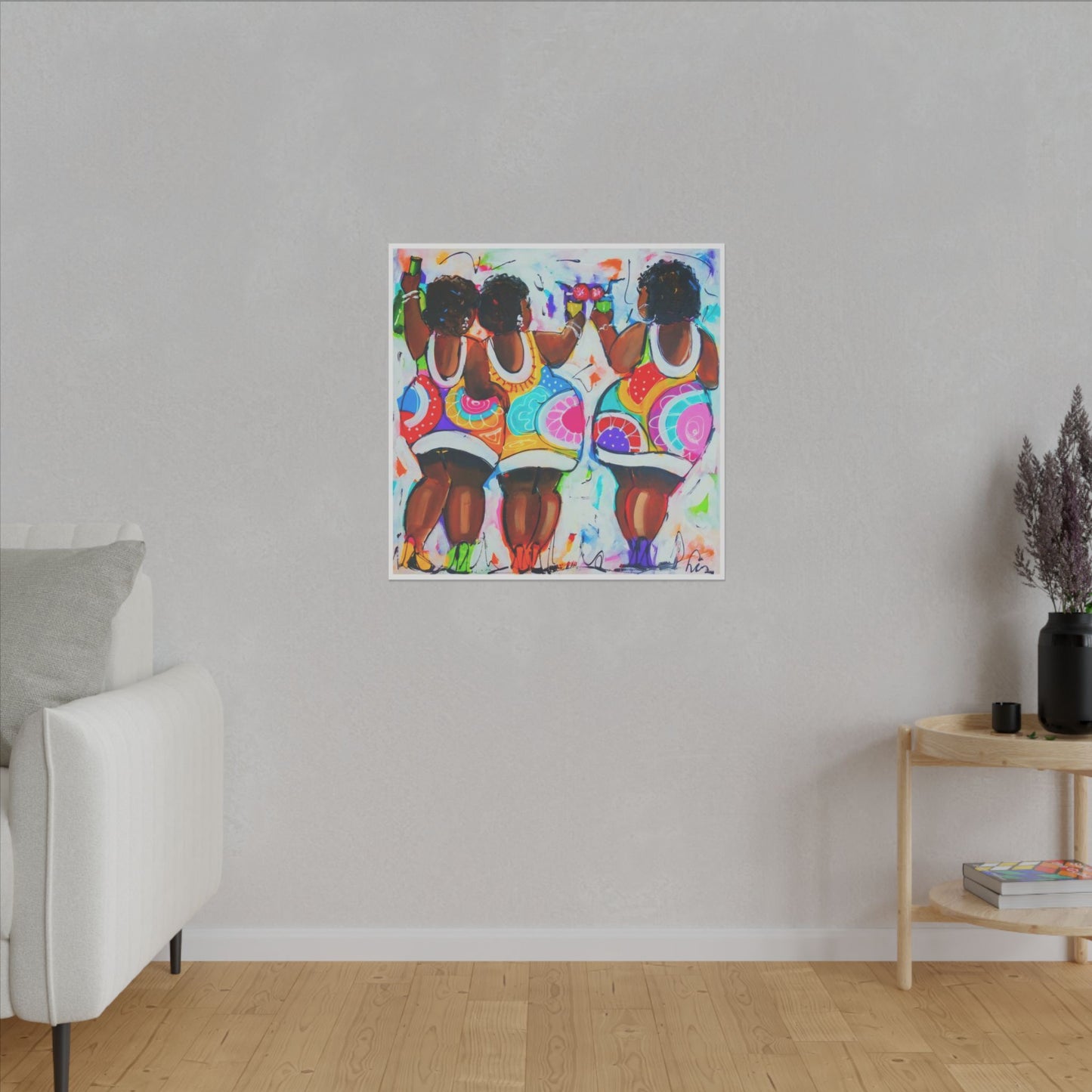 Three Fat Ladies - Party Time Canvas
