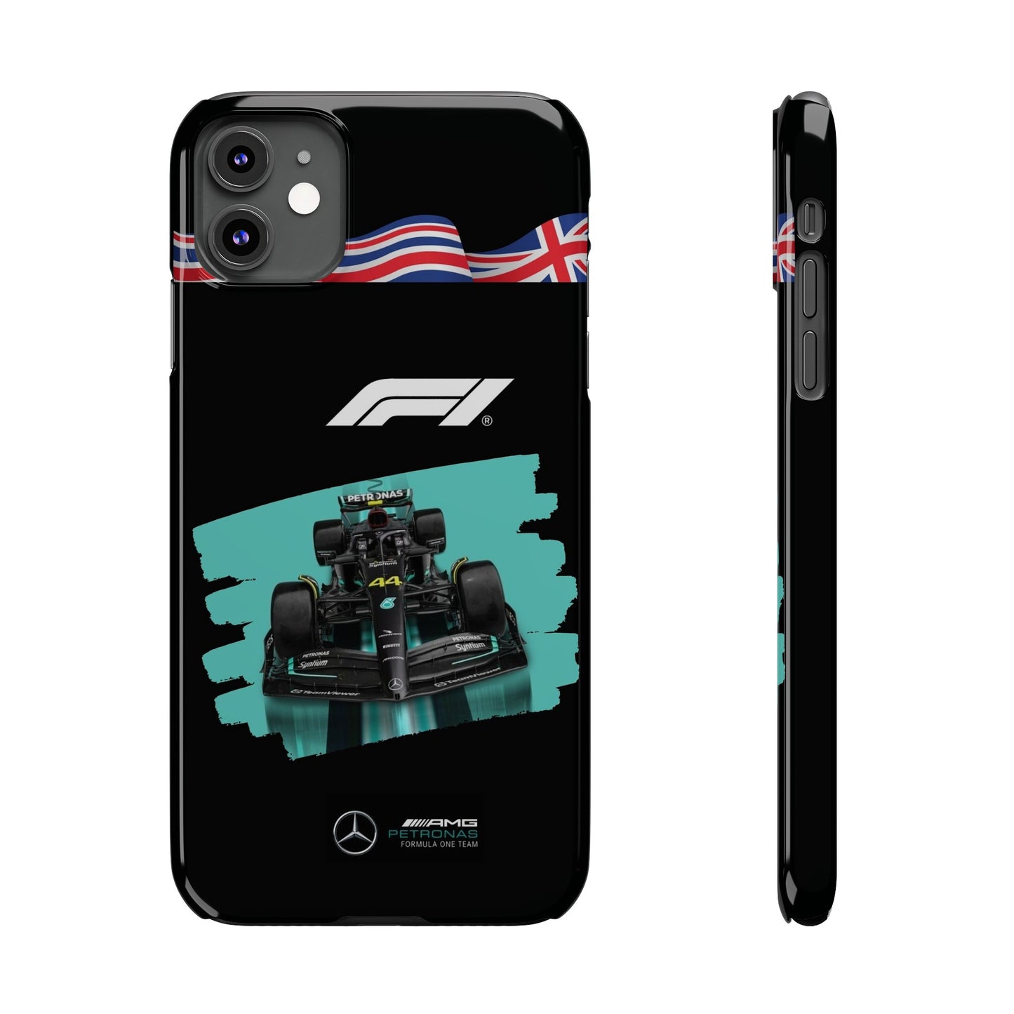 F1 Mercedes Black Edition Iphone Cases