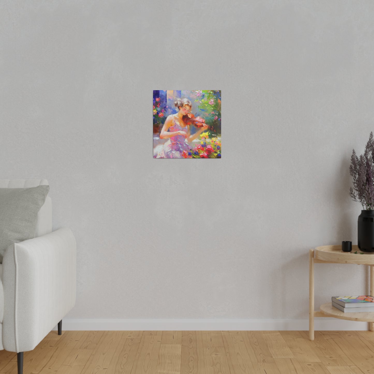 Melodies for Blooms: A Serenade of Nature - Canvas