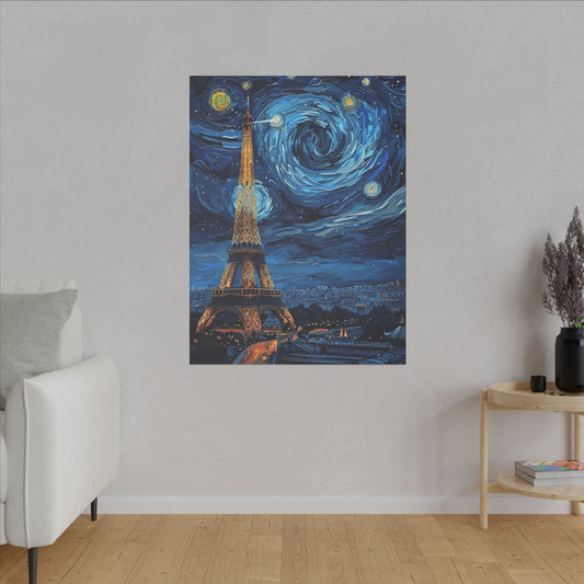 Canvas Paris Meets Van Gogh: A Masterpiece for Your Wall