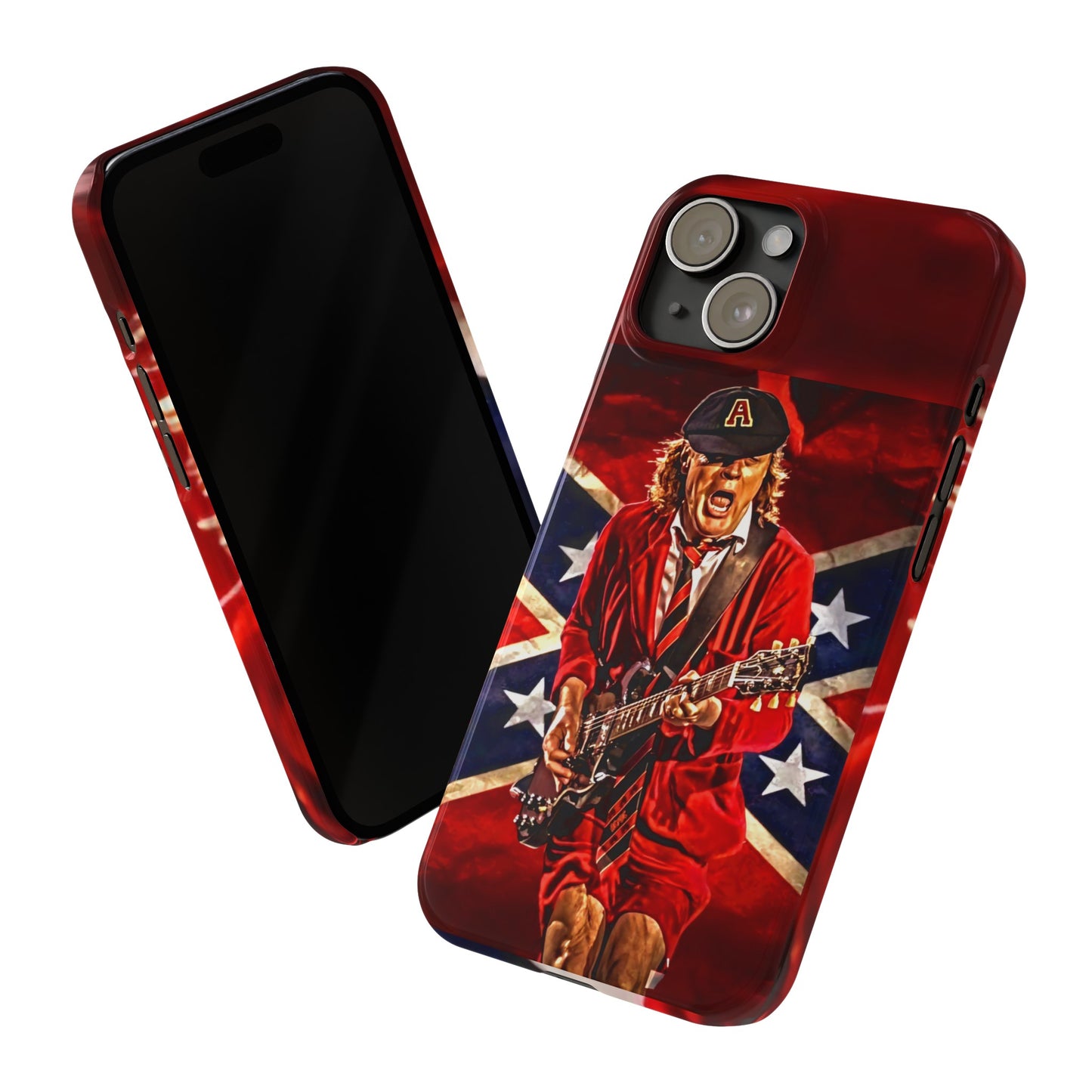 ACDC, with Angus Young Iphone 15, 14, 13, 12 Cases