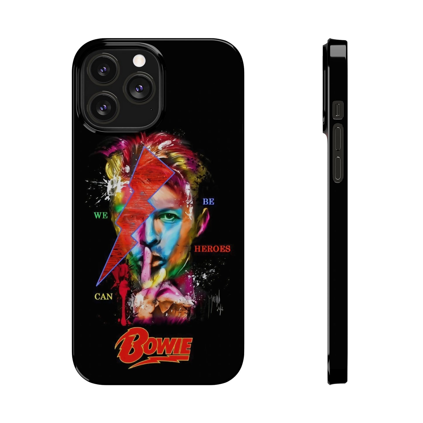 David Bowie: We Can Be Heroes" iPhone 15, 14, 13, 12 Cases