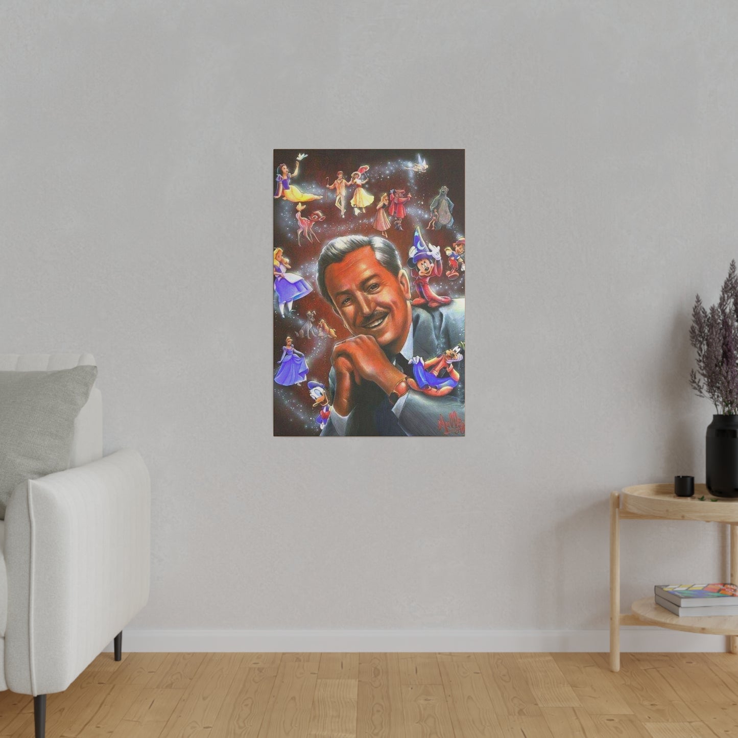 Walt Disney And His Magical World - Canvas