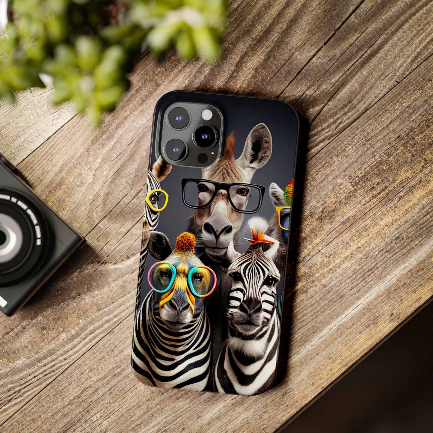 Funny Cool Zebras" iPhone 15, 14, 13, 12 Cases