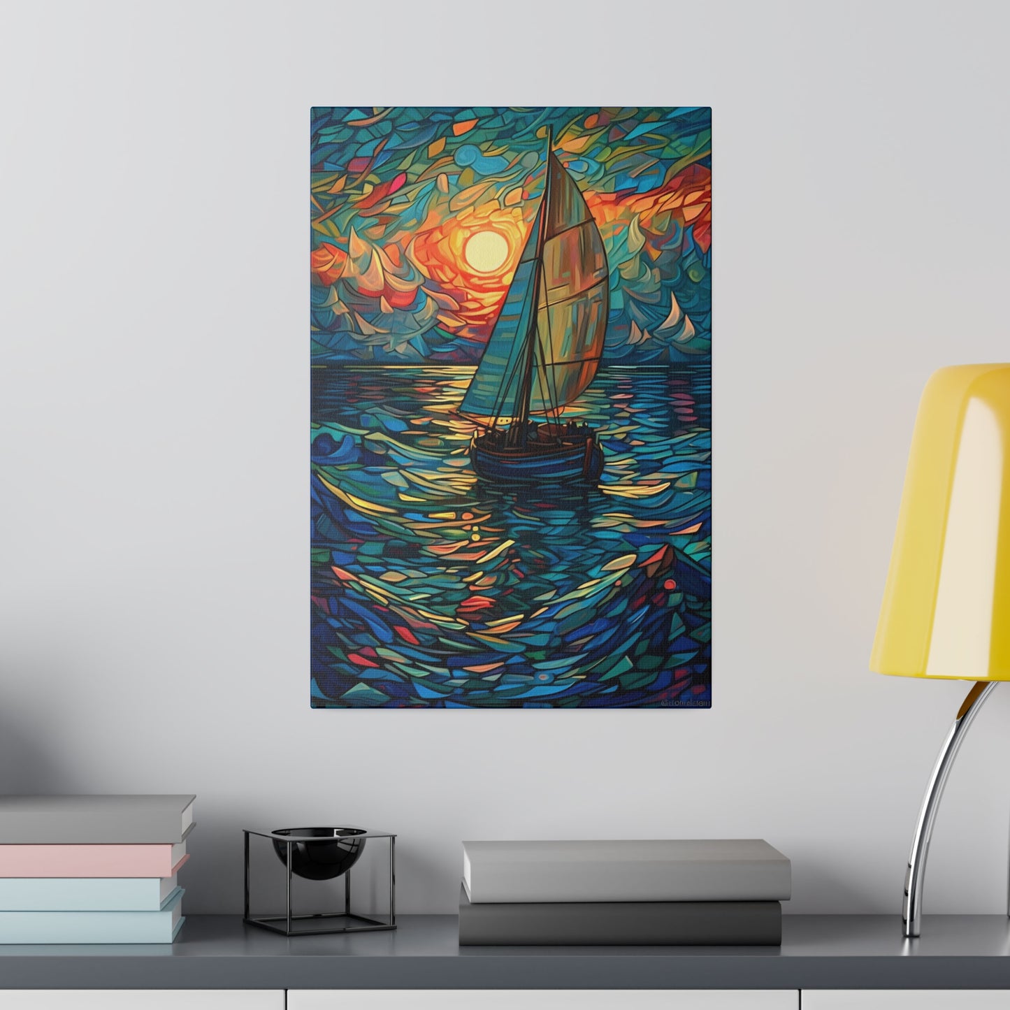 Ship on the Sea: Nautical Wall Art - Canvas