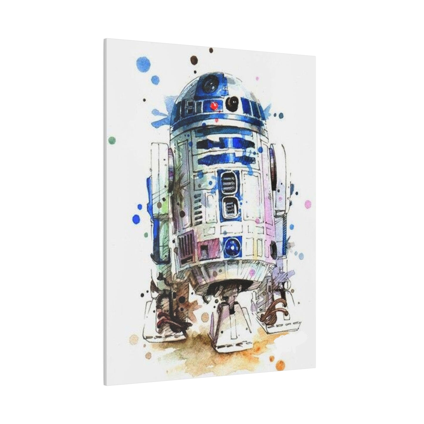Star Wars R2-D2 Watercolor Art Canvas: Droid Delight