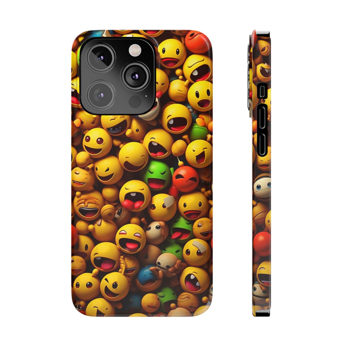 Colorful Emoji Iphone 15, 14, 13, 12 Cases
