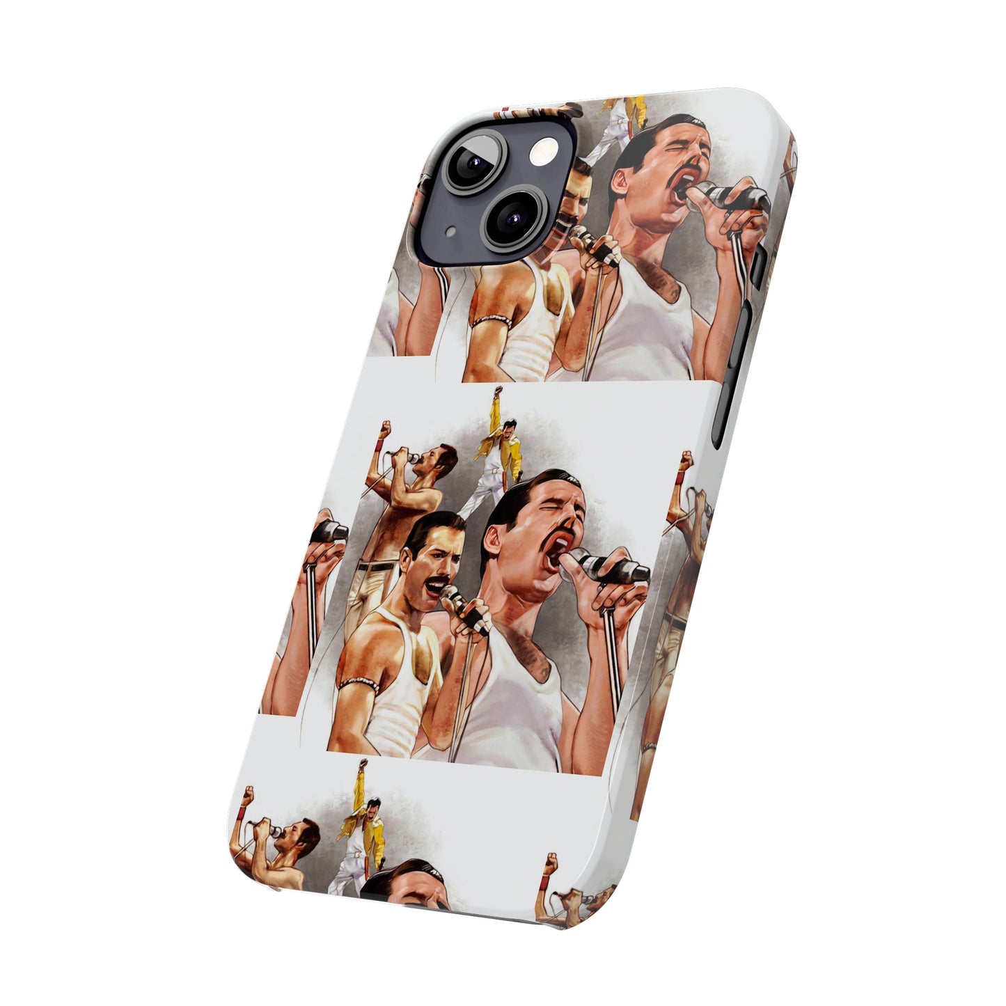 Freddie Mercury, Live, Queen, Iphone 15, 14, 13, 12 Cases