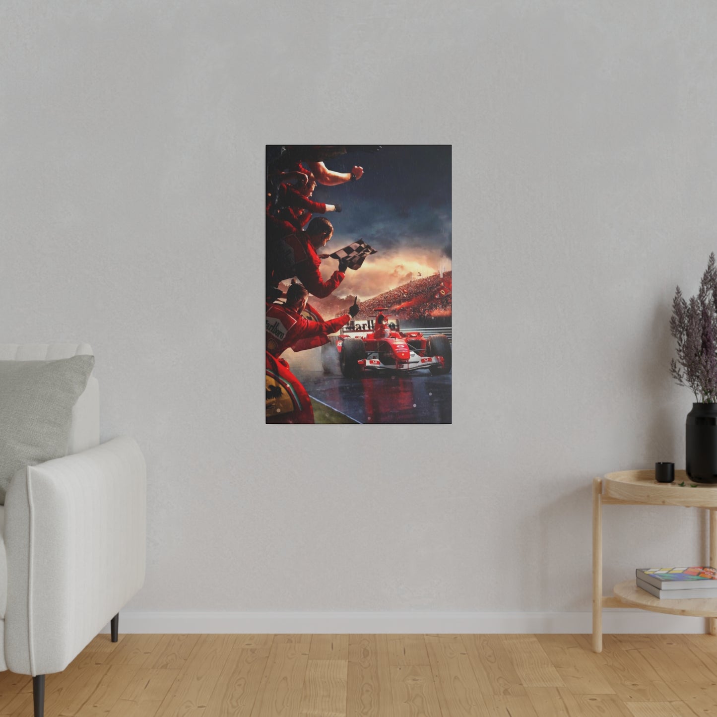 Ferrari Michael Schumacher Victory Canvas: Celebrate the Legend
