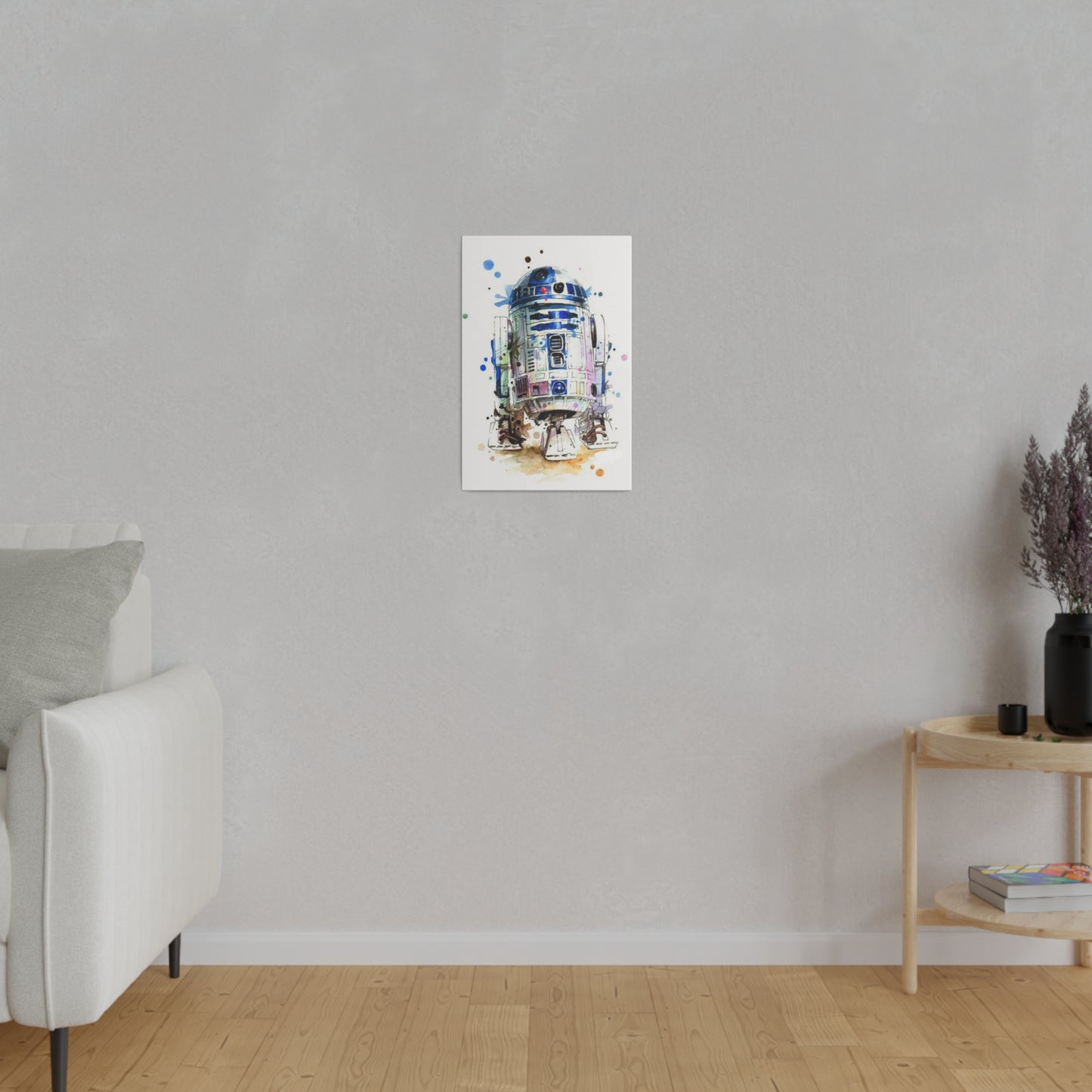 Star Wars R2-D2 Watercolor Art Canvas: Droid Delight