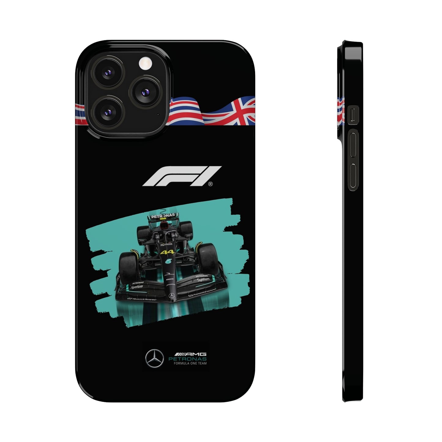 F1 Mercedes Black Edition Iphone Cases