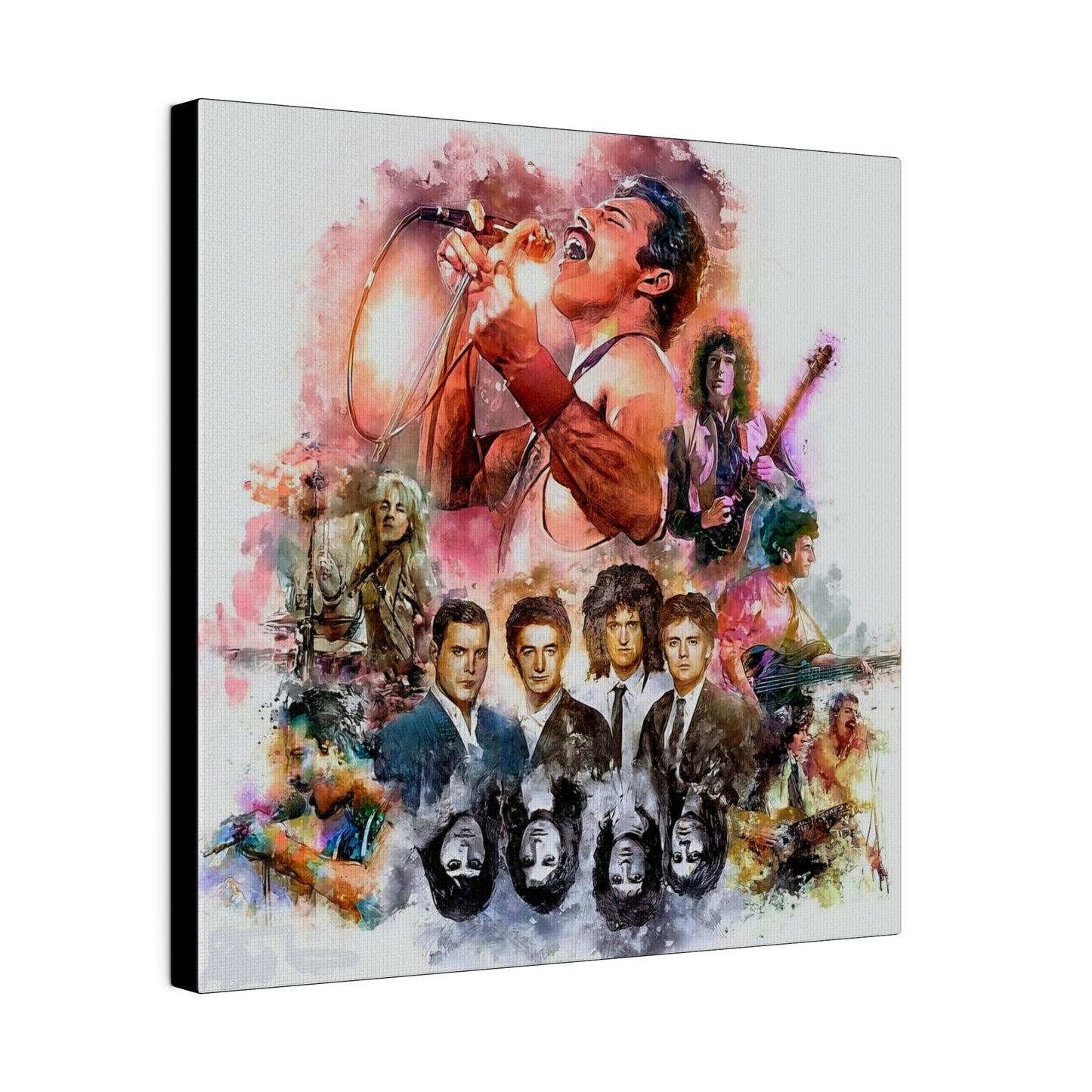 Queen: Compilation of Iconic Moments" Canvas Oil Painting