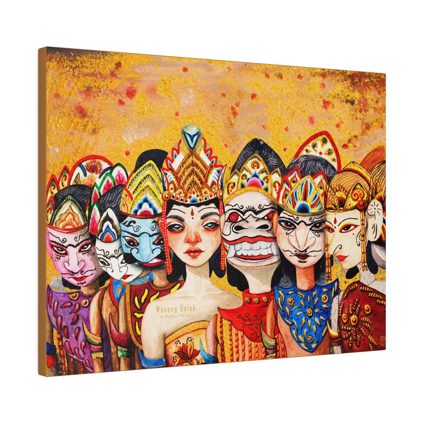 Wayang Art of Indonesia: Wall Decor - Canvas